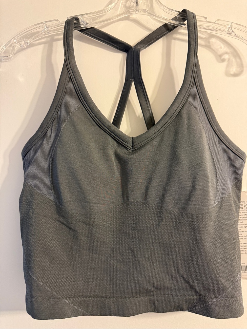 Lululemon Get Low Crossback Training Tank Size L - Onyx Grey